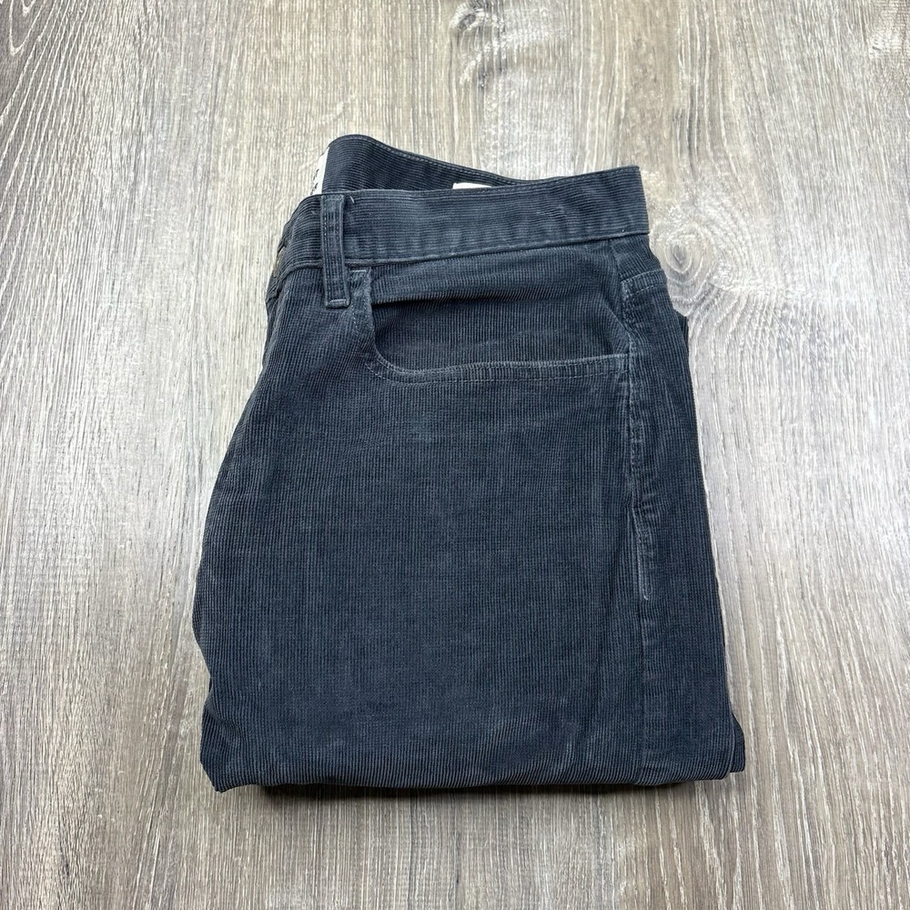 Flint and Tinder Black Mid-Rise Tapered Fit Corduroy Pants Mens Size 32x30